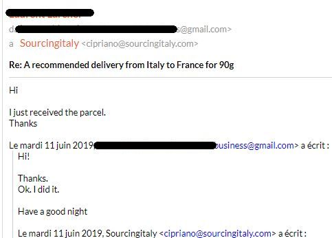 Redirect Letter Italy 171
